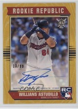 2019 Topps Big League Rookie Republic Gold 13/99 Willians Astudillo Auto RC b4d