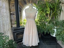 Vintage 1960s Peach Nylon and Lace Nightgown Kayser
