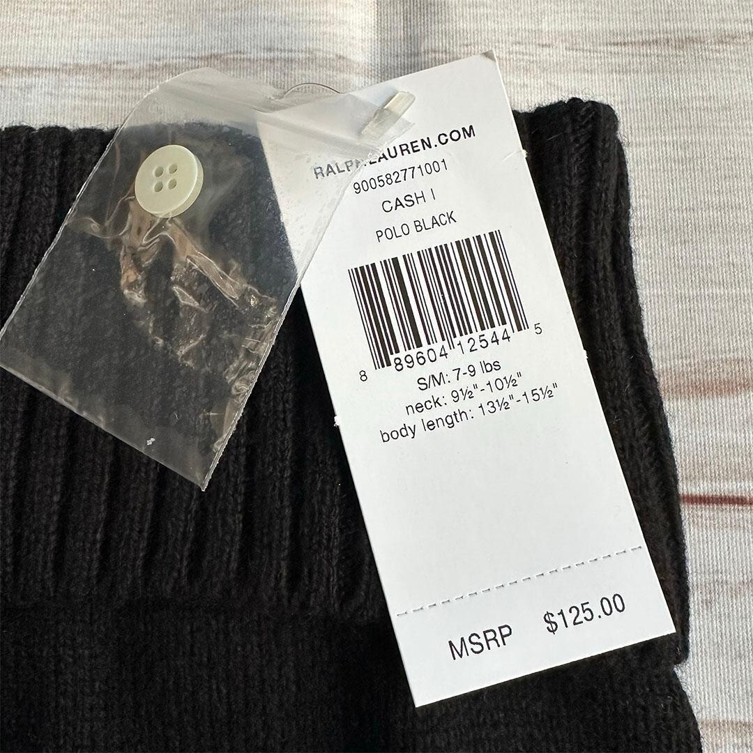 Polo Ralph Lauren Black Dog Sweater Dog Wear Size S/M Unused B4 | eBay