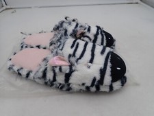 Lulex Zebra Head Slippers women's size small