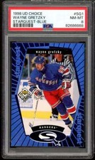 Wayne Gretzky Card 1998 UD Choice Starquest Blue #SQ1 PSA 8