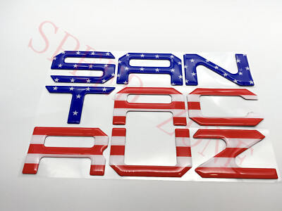 American Flag Raised Letters Tailgate Insert For Hyundai Santa Cruz 2022 2023 2024