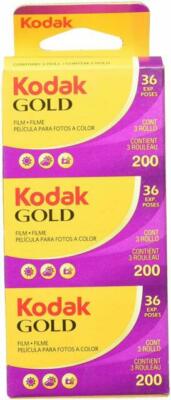 Kodak Gold ISO 200 Color Negative Film (Pack of 3)  36 shots  exp 3/26