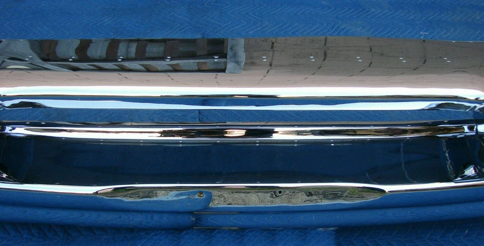X OLDSMOBILE 88 98 NUEVO TRIPLE CHAPADO CROMO PARACHOQUES DE IMPACTO DELANTERO 1955 55 OEM Foto 4 de 4