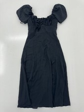 Shein Black Scrunch Neck Dress Womens Size Small