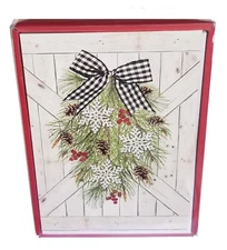 Shiplap & Spruce - Country Christmas Boxed Card Set - 20ct