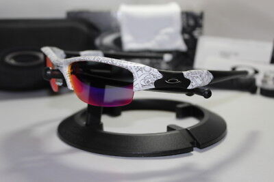 New Oakley Flak Jacket 1.0 White Text w 