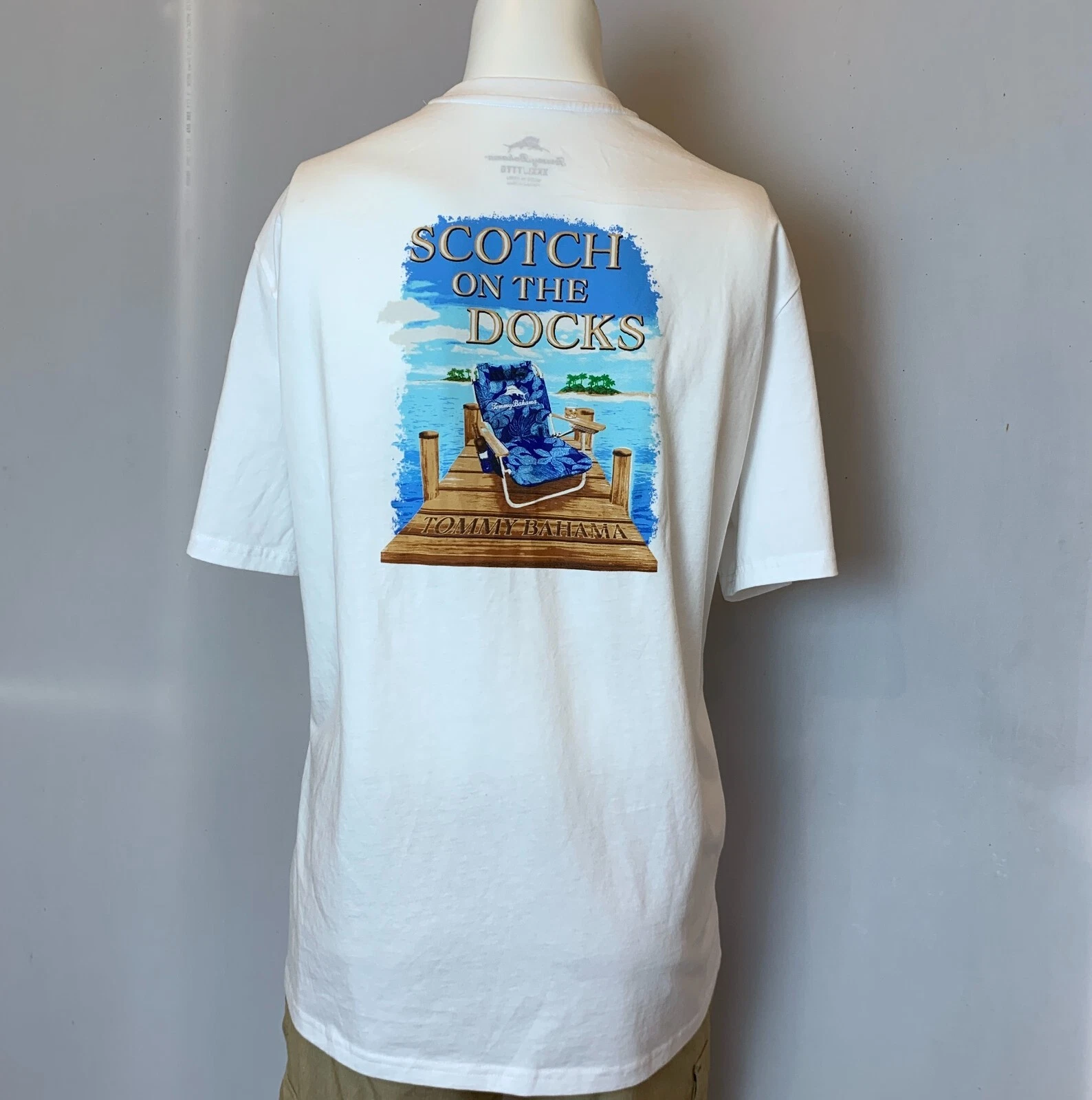 Tommy Bahama Shirt Mens 2XL 3XL White Short Sleeve Beach Dock Graphic T-Shirt
Opens in a new window