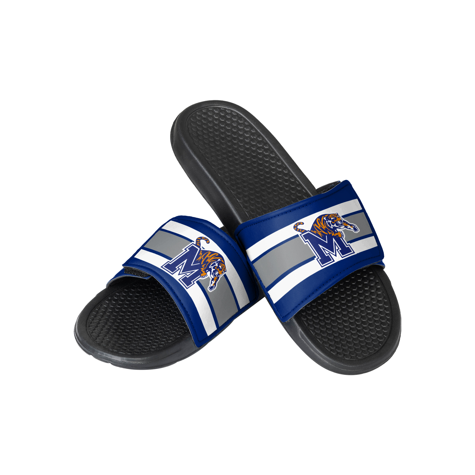 Спортивные горки FOCO NCAA Youth Boys Memphis Tigers Stripe Legacy Sport Slides