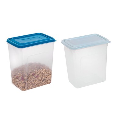 2x Frischhaltedose Set Deckel Deckel Groß Box Müsli Kekse Haustier Hund Klar