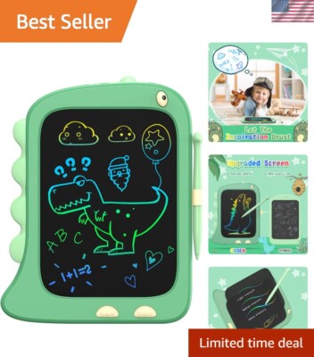 Kids 8.5-Inch LCD Doodle Board - Interactive Dinosaur Drawing Toy for Ages 2-6
