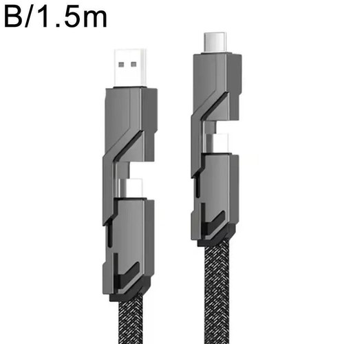 120W Super-fast Charging Data Cable 4-in-1 Nylon Zinc Alloy Cable✨s T9B1 - Picture 14 of 15