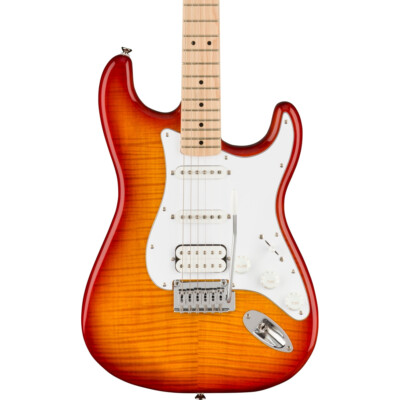 Squier Affinity Stratocaster FMT HSS Electric Guitar, Maple FB, Sienna Sunburst