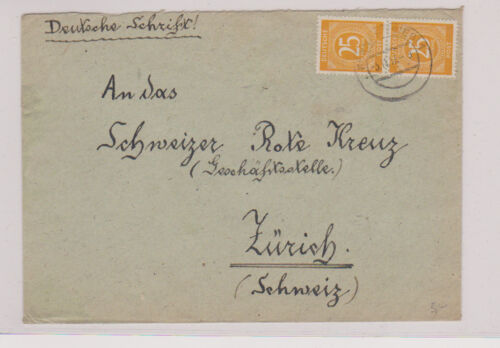 All.Bes./Gemeinsch.Ausg. Mi. 927 MeF Hennef/Sieg - Zürich, 3.11.47 - Bild 1 von 2