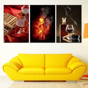 Cigar Flames Canvas Art Print For Wall Decor Wine And Whiskey Scotch Art Ebay