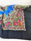 Ukrainian floral scarf Vintage head Scarves Babushka Hustka