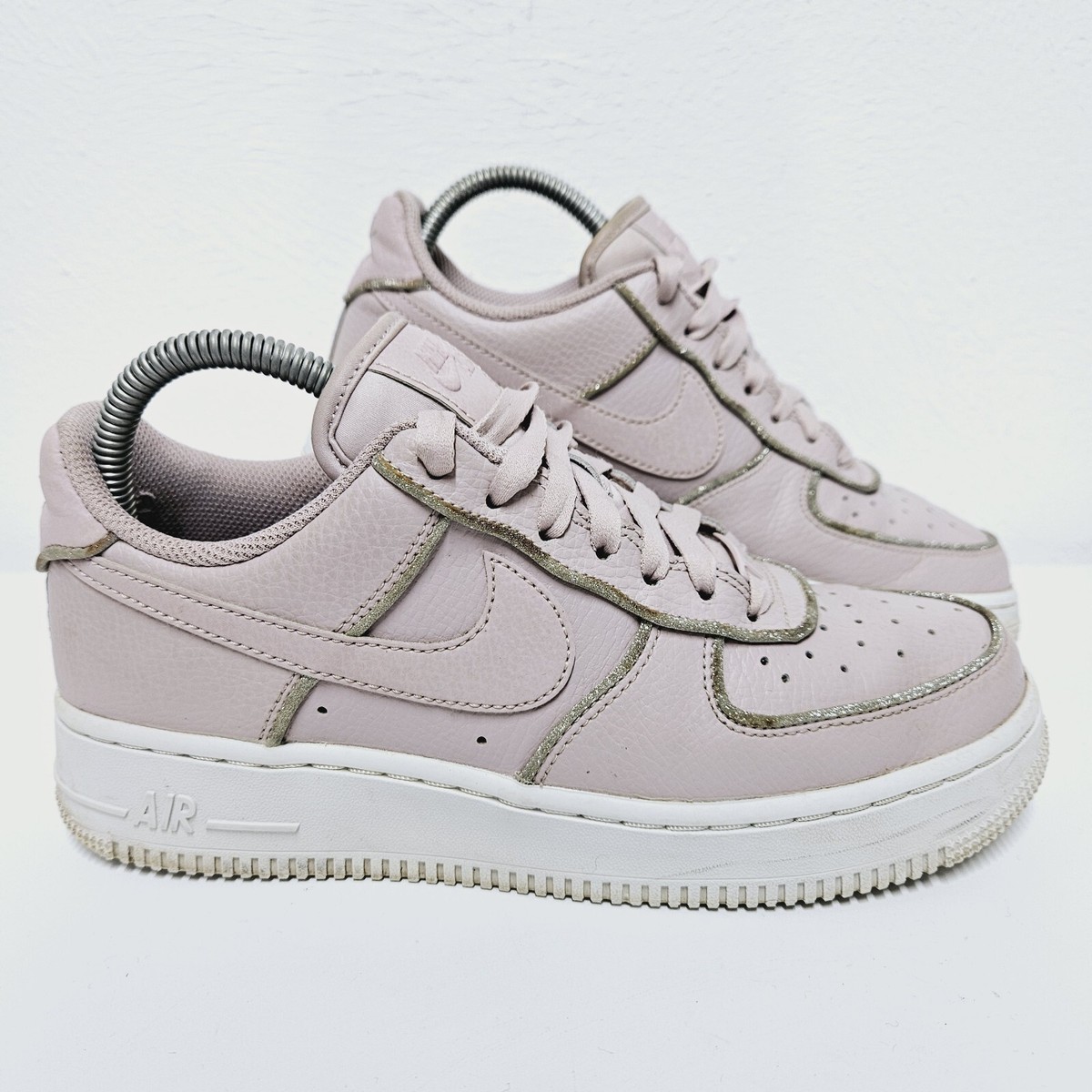 nike women's air force 1 glitter trainer particle rose