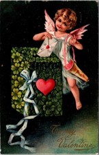 Valentine Angel Mailing Letter Clover Mailbox...