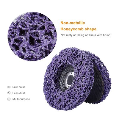 4 inch Poly Strip Disc Wheel Grinding Paint Rust Removal Clean For Angle Grinder