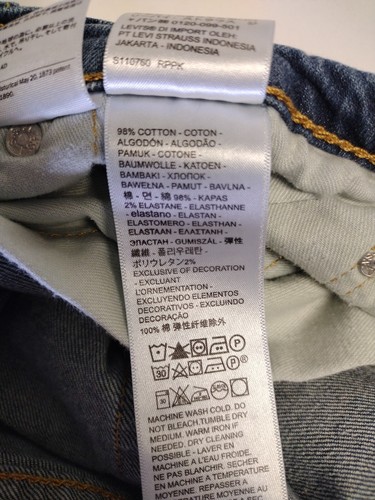 Jeans Levi's 541 Flex Denim Uomo 42x30 Elasticizzato Blu Casual - Foto 9 di 9