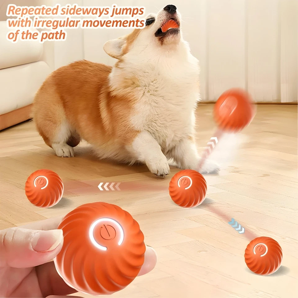 Viral Bouncing Ball for Dogs Chewy Interactive Dog Toy Long Lasting USB Recharge - Image 4 of 4