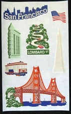 Mrs Grossman Laser Cut 'Destinations' 4x6 inch Sticker Sheets *Your Choice*