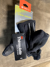 Tek Gear Warm Tek Boys Hybrid Ski Gloves Size 4-7 Black Thinsulate Winter NEW