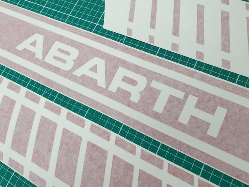 Exact Spec Seitenstreifen für Fiat 500 Abarth Aufkleber Sticker Dekorfolien - Bild 4 von 9