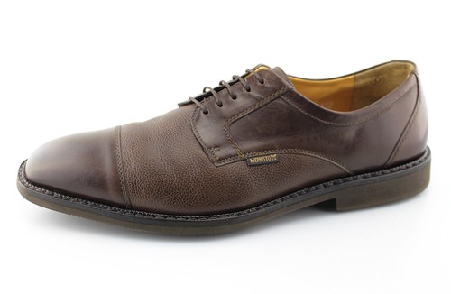 P - Oxford da uomo MEPHISTO 'Melchior' in pelle marrone con punta a cappuccio taglia US 12 EUR 11,5 - Foto 2 di 6
