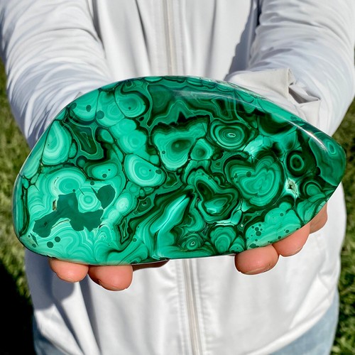 1.8LB Natural glossy Malachite transparent cluster rough mineral sample Gem - 第 7/15 張圖片
