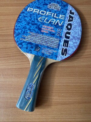 Batte De Tennis De Table Jaques London Profil Elan Compétition - Neuf Ancien Stock
