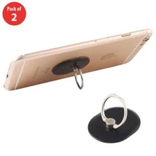 AMZER Universal Oval Shape 360 Degree Rotatable Ring Stand Phone Holder - Black