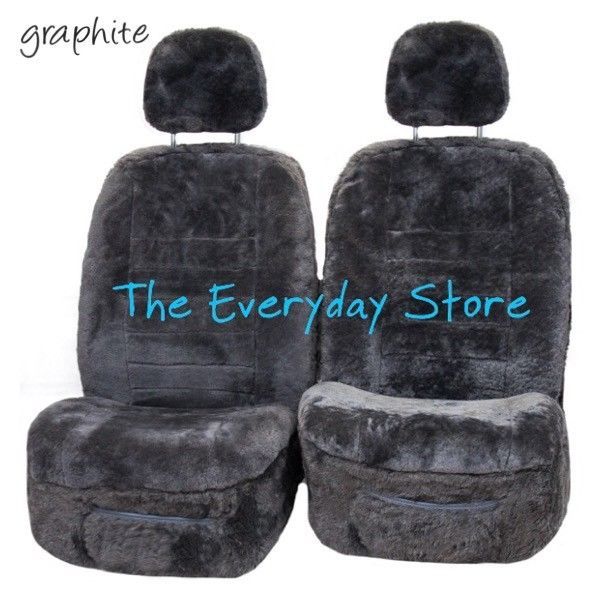 Mazda BT50 1124 UP/UR/TF Genuine Sheepskin Car Seat Covers Pair 27MM