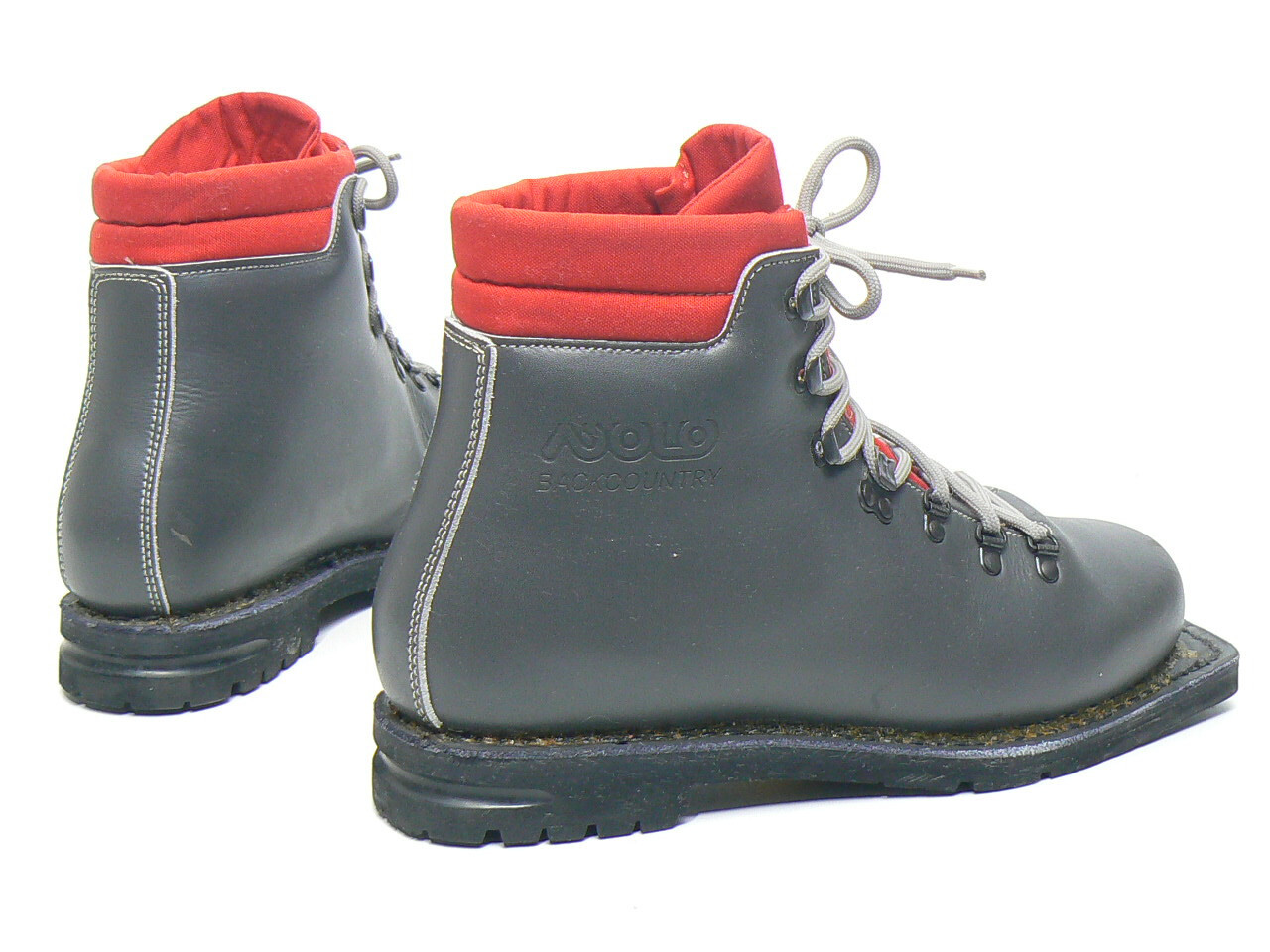 ASOLO BACKCOUNTRY Leather 75mm 3Pin Nordic Telemark Ski Boots US Men's 10 eBay