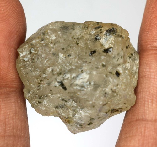 56 Carat Natural Green Rutile Quartz Gemstone Rough E5304 Investment Grade