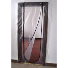 Zipper Door for Easy Access Plastic Curtin with Zip Dust-Proof Door
