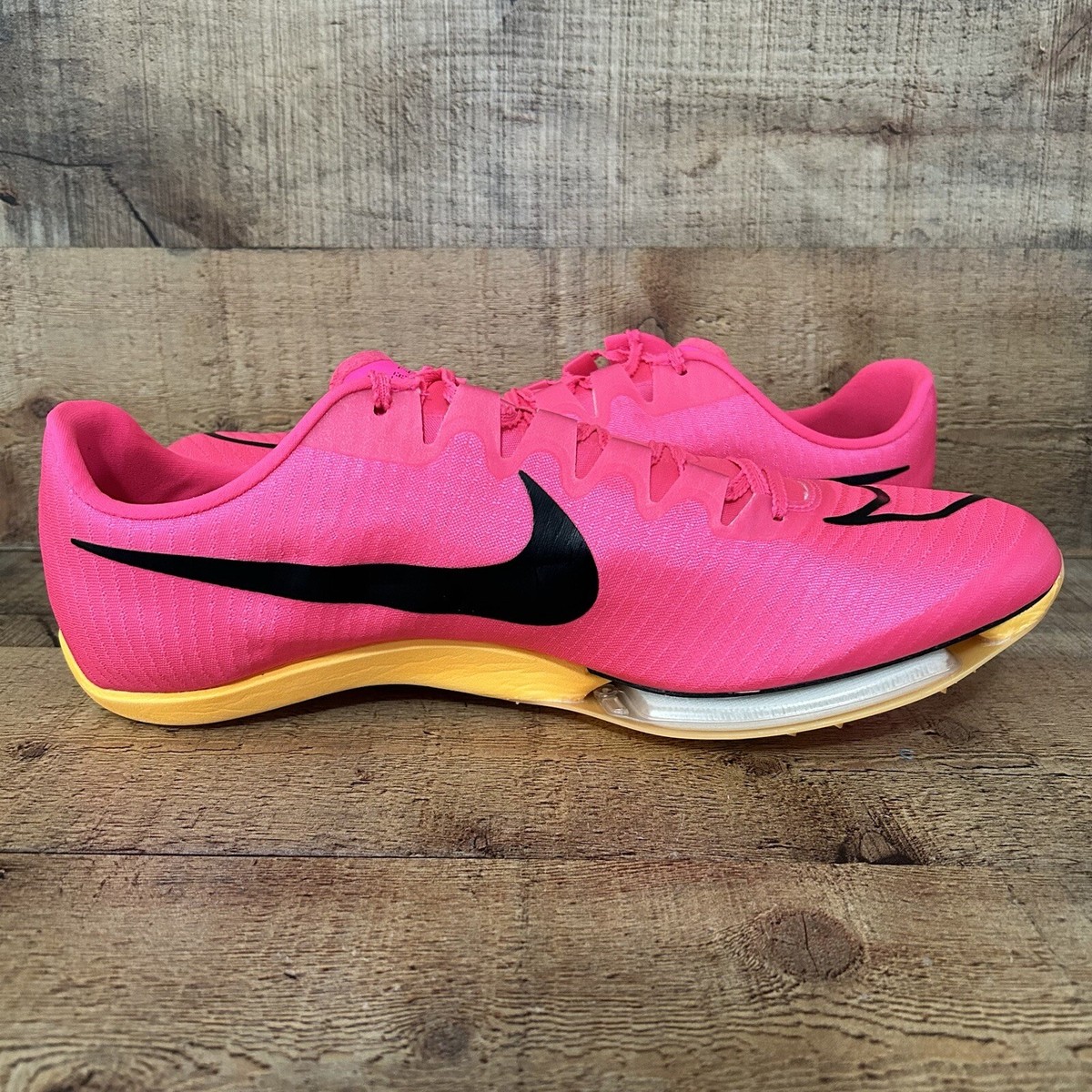 Nike Air Zoom Maxfly Men's Size 14 Track Sprinting Spikes Pink
