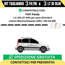 Tagliando per FIAT Panda 1.2 LPG 51 kw - 3 Lt di Selenia + 3 Filtri anno 2010...