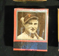 1934 Diamond 2 Match Book unopened cello w/HOFer Paul Waner Pittsburgh Pirates