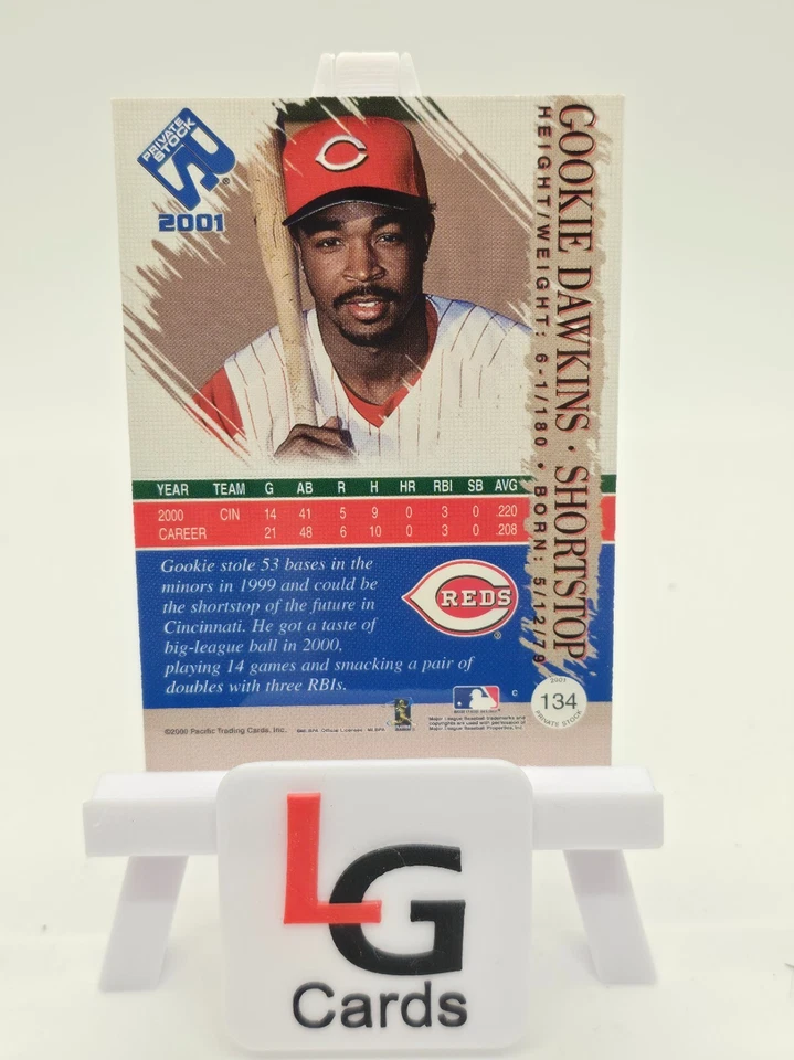 2001 Pacific Private Stock - Gookie Dawkins #134 - Image 2 of 2