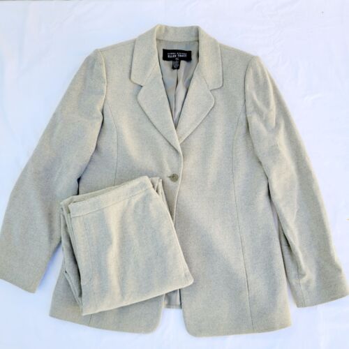 Linda Allard Ellen Tracy Women's 2 piece Jacket and Pants Suit - size 10/12 - Picture 1 of 9