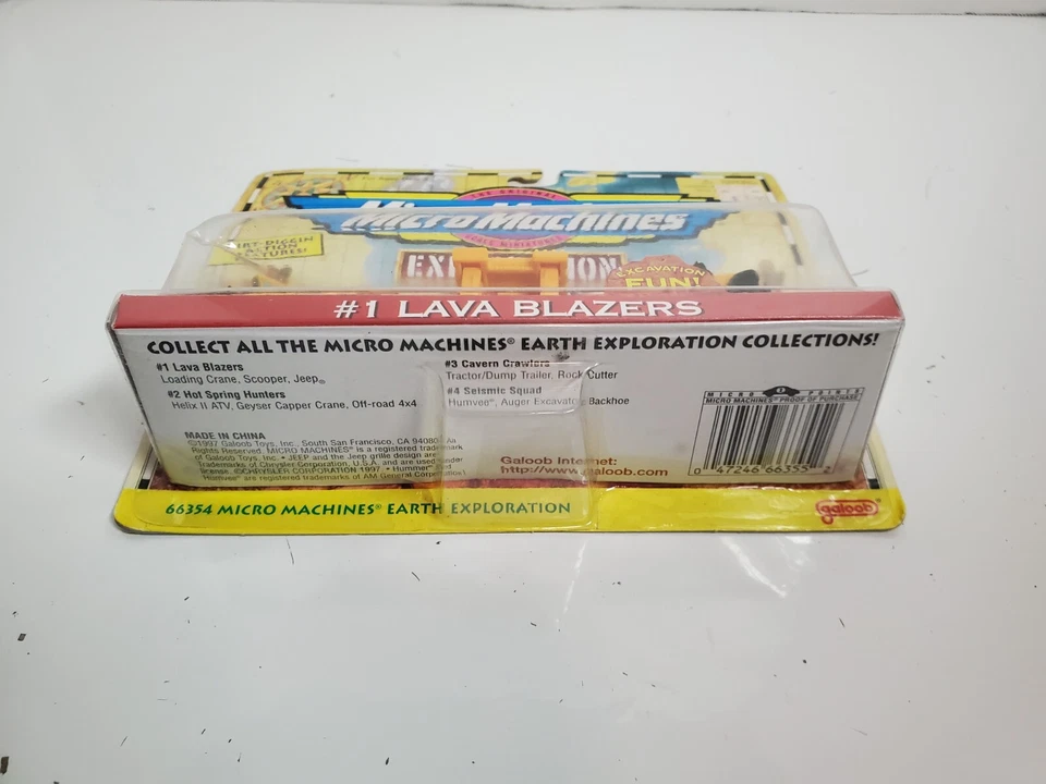NEW Micro Machines Exploration Earth #1 Lava Blazers Galoob 1997 - Image 3 of 4