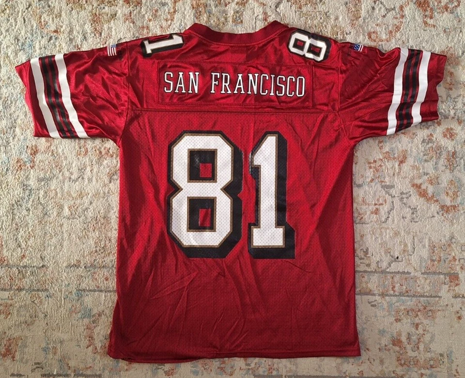 Camiseta deportiva de los Estados Unidos Polo Assn San Francisco 49ers L grande Terrell Owens NFL USPA Foto 2 de 4