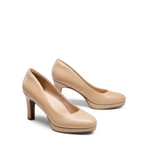 Women Slip On Pump Shoes Round Toe Low Heel Wedding Dress Platform Pump Shoes - Foto 16 di 17