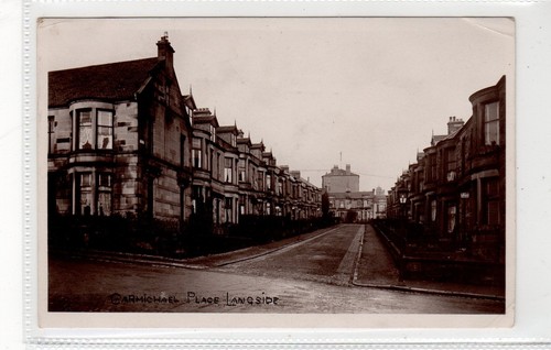 CARMICHAEL PLACE, LANGSIDE: Glasgow postcard (C27048)