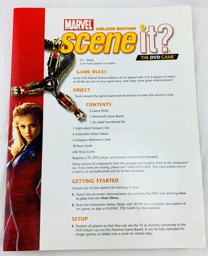 2006 Marvel Deluxe Scene It Game by Screenlife Complete Great Cond FREE SHIP - Picture 8 of 10