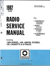 DELCO 1982, 27-D-1982-1, 27D-1982-3 GM AUTO  SERVICE MANUALS W/ SOME TECH NOTES.