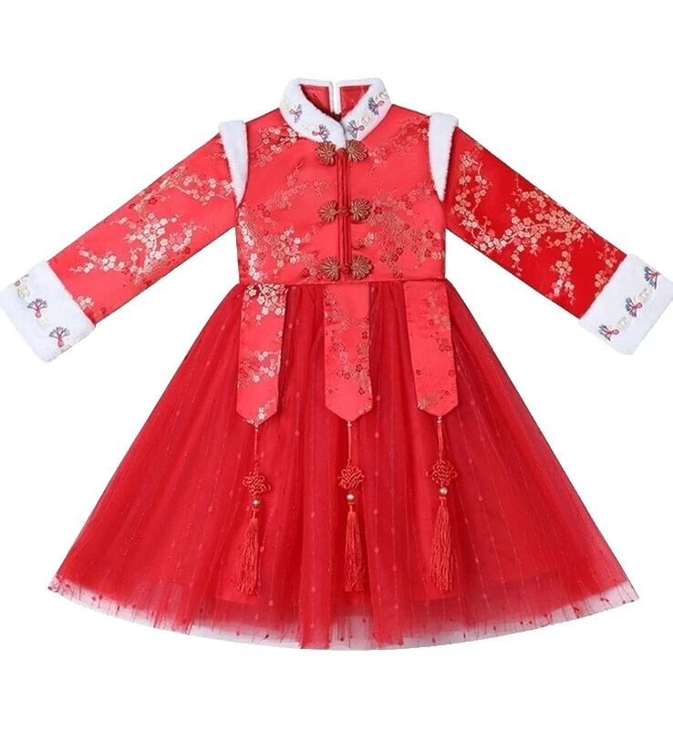 春季童话圣诞连衣裙女