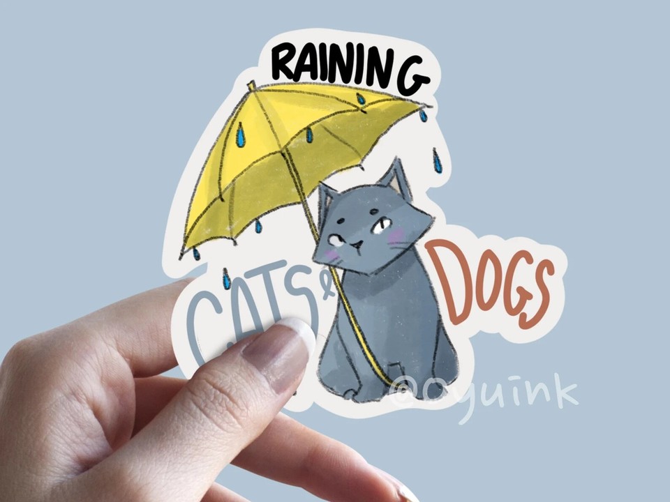 Cute cat planner journal stickers, british shorthair, vinyl decal