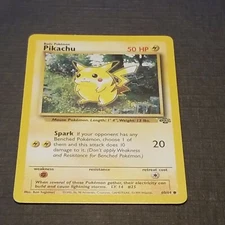 PIKACHU - Jungle Set - 60/64 - Common - Pokemon Card - Unlimited Edition - NM